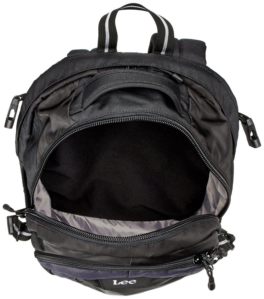 Waterproof Backpack with Rain Large Capacity Black Body x Gray [Lee] Cover, Lightweight, Multifunctional, (PC Storage),