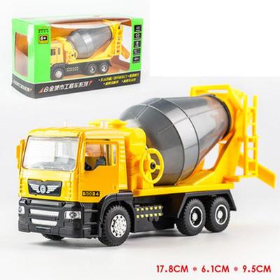 1/50 Scale Cement Mixer Truck Toy Construction Toys for Kids Diecast Pull Back Toy Car Boys