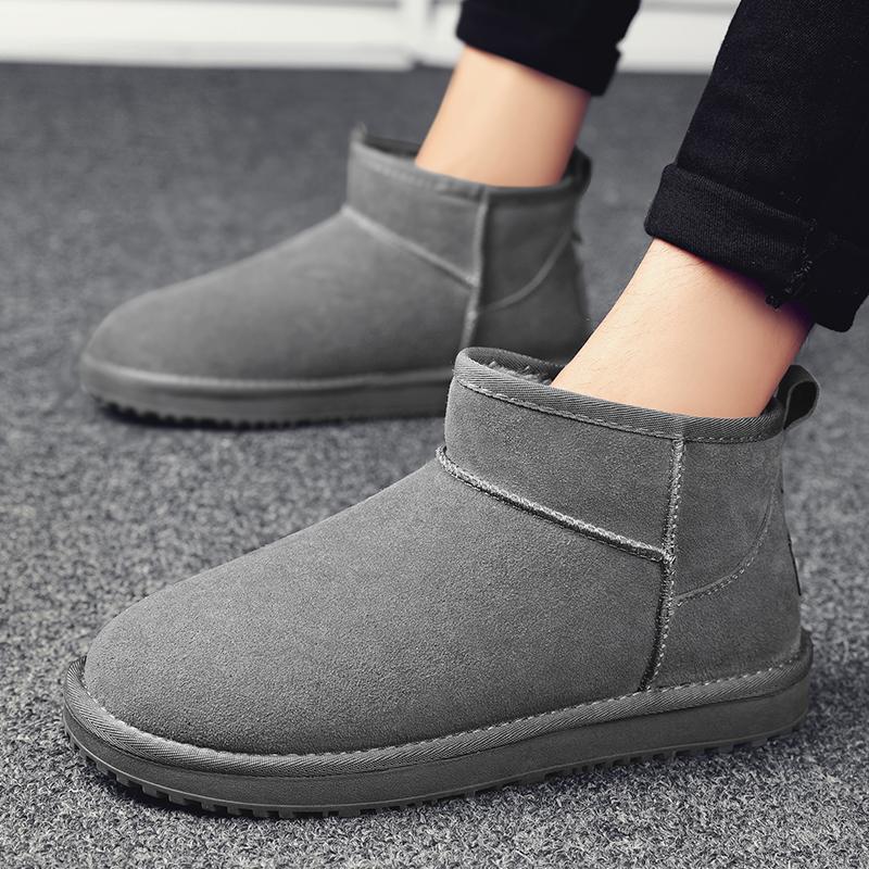 Northeast Snow Boots Men's Sheep Winter Velvet Thickened Bread Shoes Warm, Cold-proof, Waterproof and Non-slip Cotton Shoes