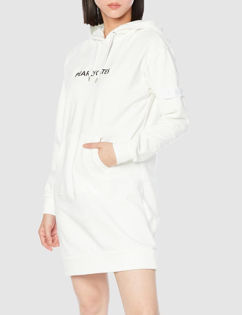 Long Sleeve Dress Fleece Shadow Border 1 [Pearly Gates] Women's 30/10 / 055-2224002 030_White [M]