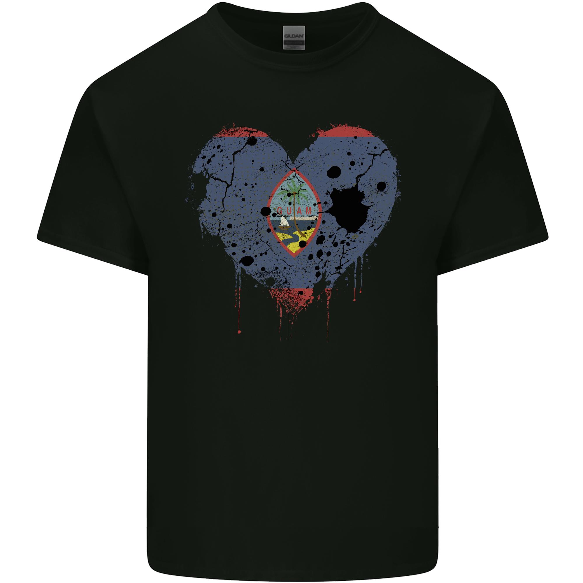 Love Flag Guam Football Unisexs Light Cotton TShirt S