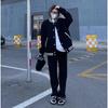 2023 Autumn Women's Vintage Black Workwear Baseball Jacket - New Arrival & Hot Seller