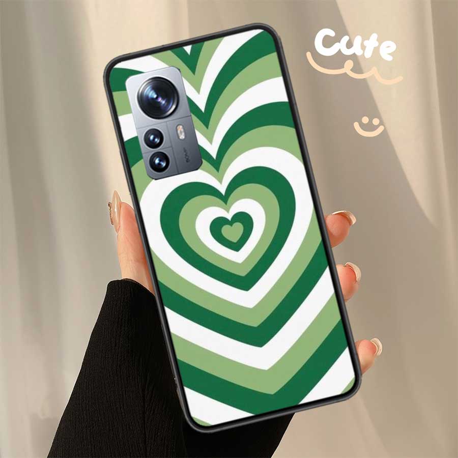 Heart Circle Phone Case For Xiaomi Poco X6 X5 X4 X3 GT NFC M4 M5 Pro 5G M3 Mi Note 10 Lite F5 F4 F3 F2 F1 Capa Coque TPU Cover C