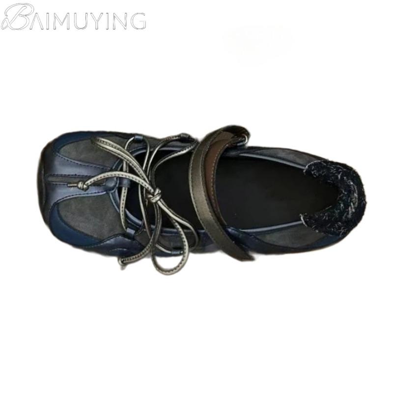 Square Toe Marie Janes Shoes Women Flat Sandals Ballet 2025 Trend Summer Sport Casual Sneaker Shoes Shallow Loafers Zapatillas