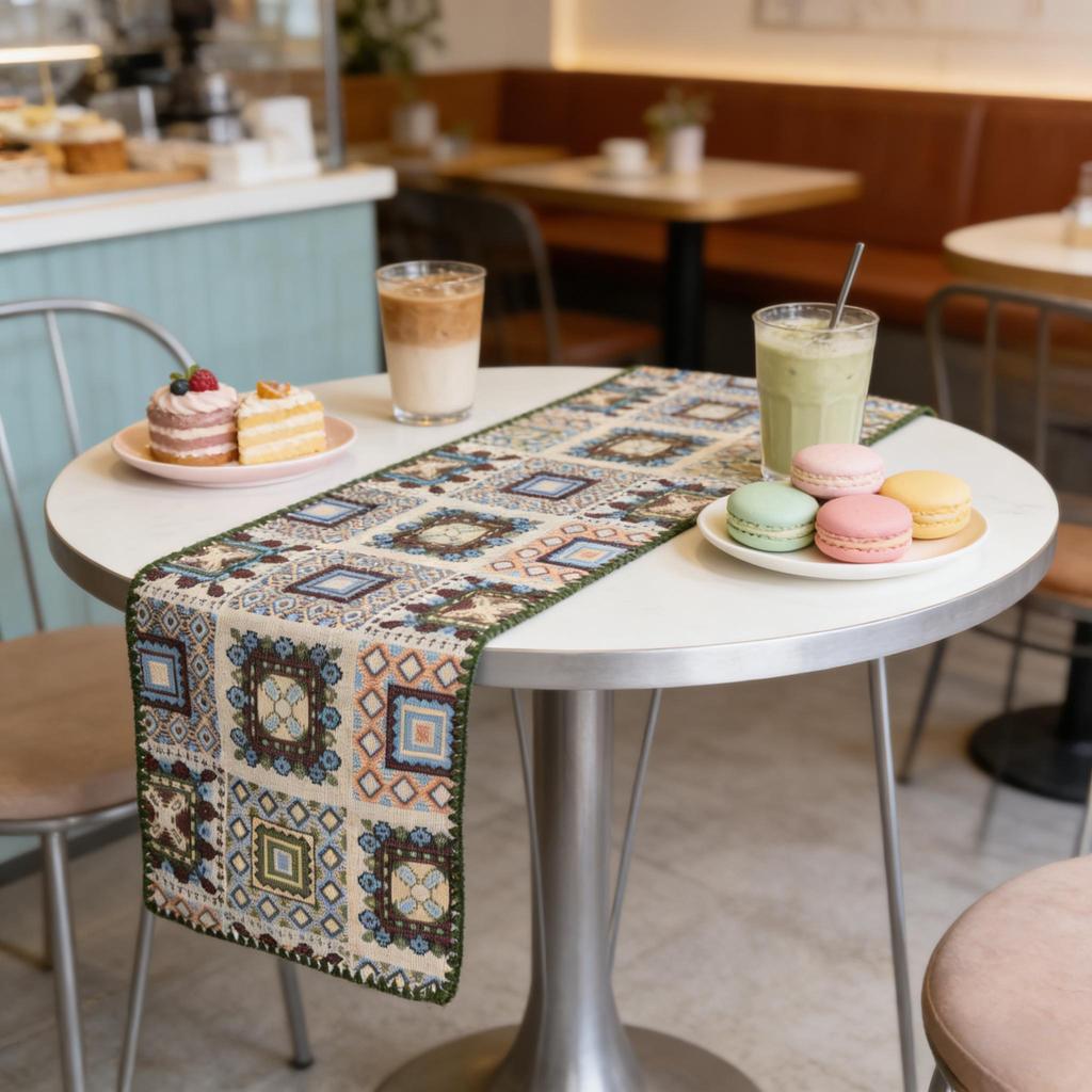 Dining Table, TV Cabinet and Center Table Simple Nordic Cotton Linen Daily Use Decorative Table Runner