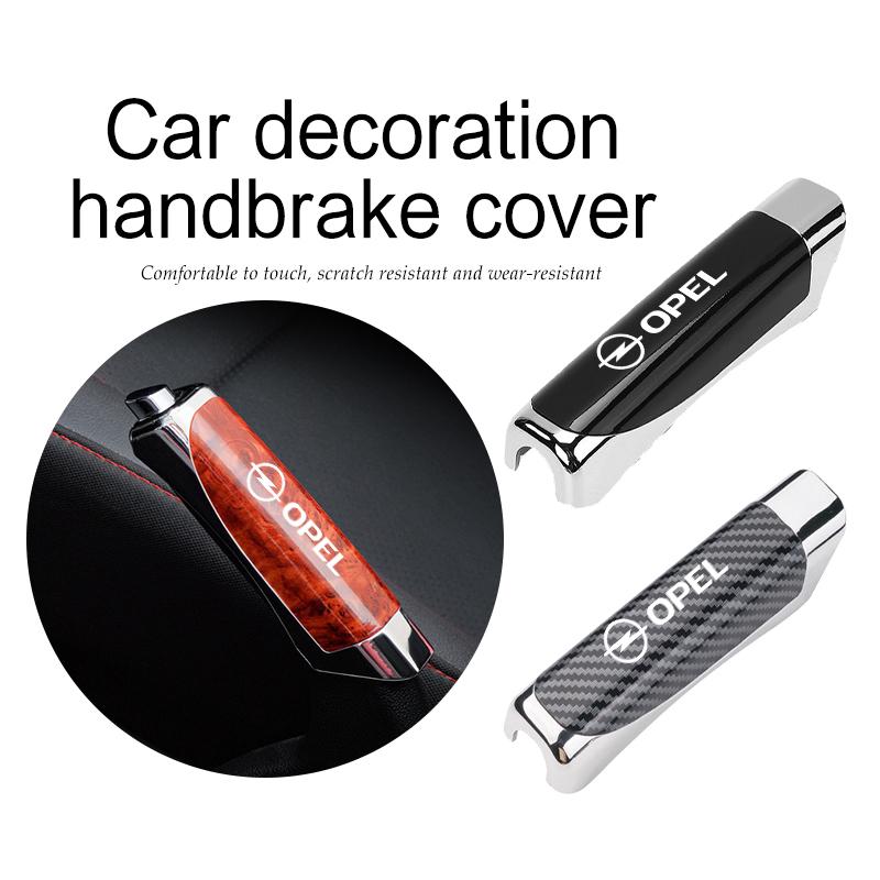 Copri Leva Freno a Mano con Logo Auto Impugnatura Leva Freno a Mano Coperture Antiscivolo Per Opel Insignia Astra G J F K Vectra C H Corsa