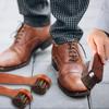 5-teiliges Rosshaar Schuhbürsten Glanz-Set, Schuhputz-Set, Leder Schuhe Stiefel Reinigungsbürste Pflege Reinigungs-Applikator