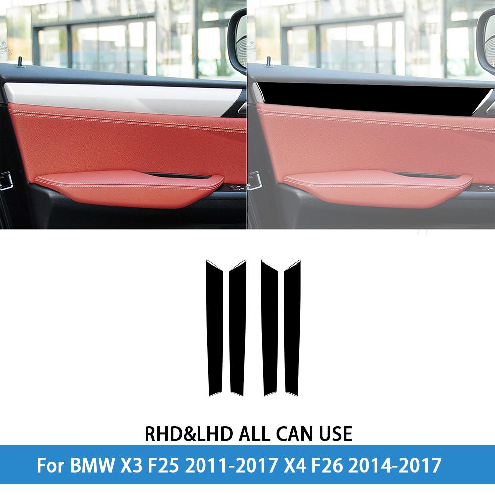 For BMW X3 F25 2011-2017 X4 F26 2014-2017Car Accessories Piano Black Interior Air Vent Taillight Console Trim Modified Sticker