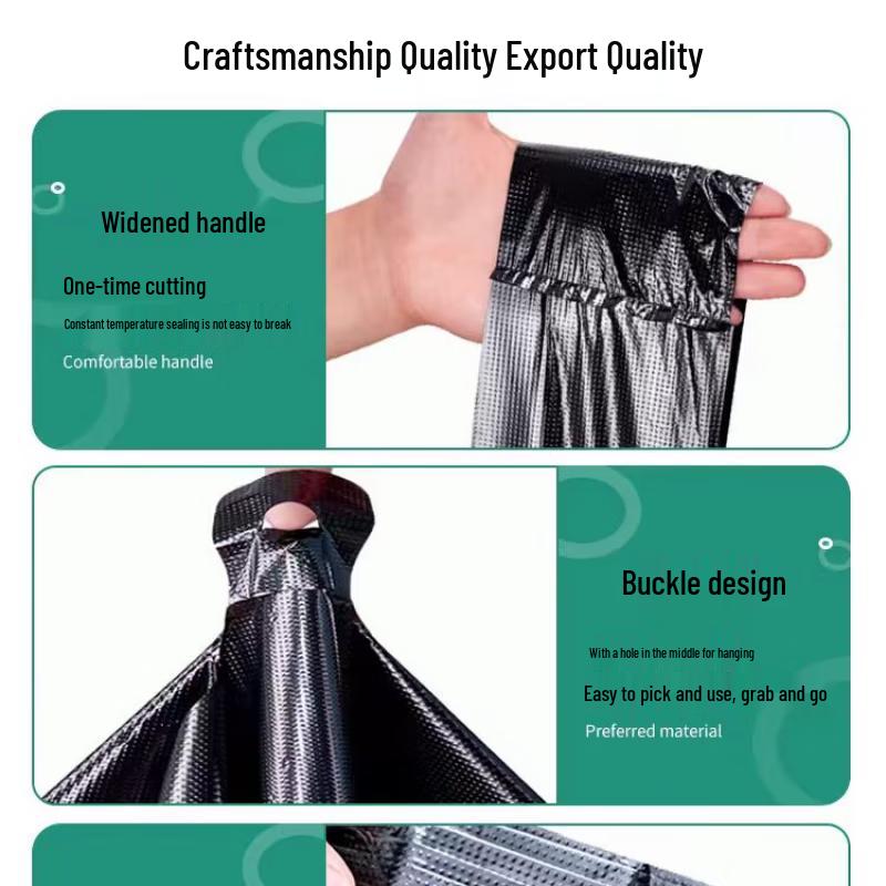 Liu Hang Vest-Style Black Trash Bags