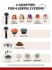 Coffee Machine MK-601F Four In One, Cappuccino Coffee Machine Dolce Gusto Nes Capsule Espresso Machine ESE Pod Grinding Gift for Lover, Dad, Mom