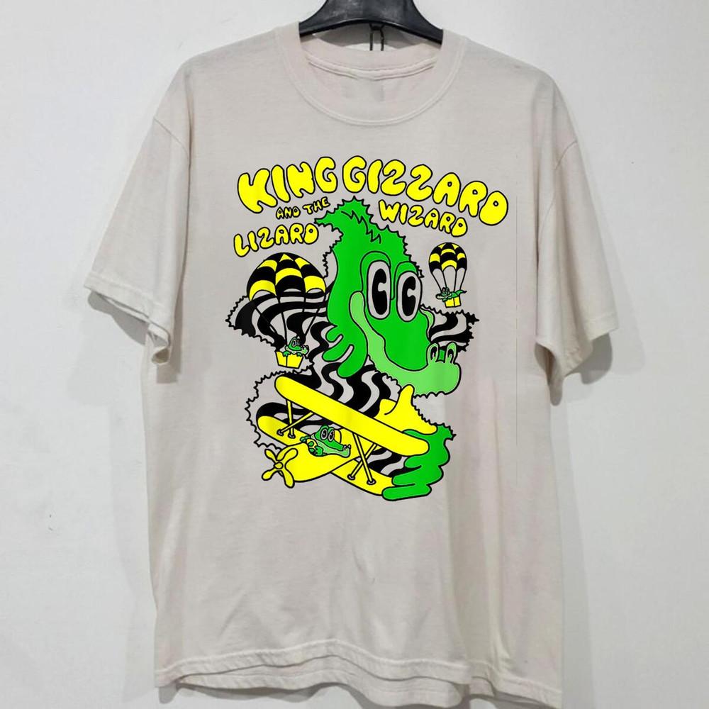 

King Gizzard & The Lizard Wizard Sand Color Shirt Unisex Concert S to 5XL BO508 Unisex T-Shirt M