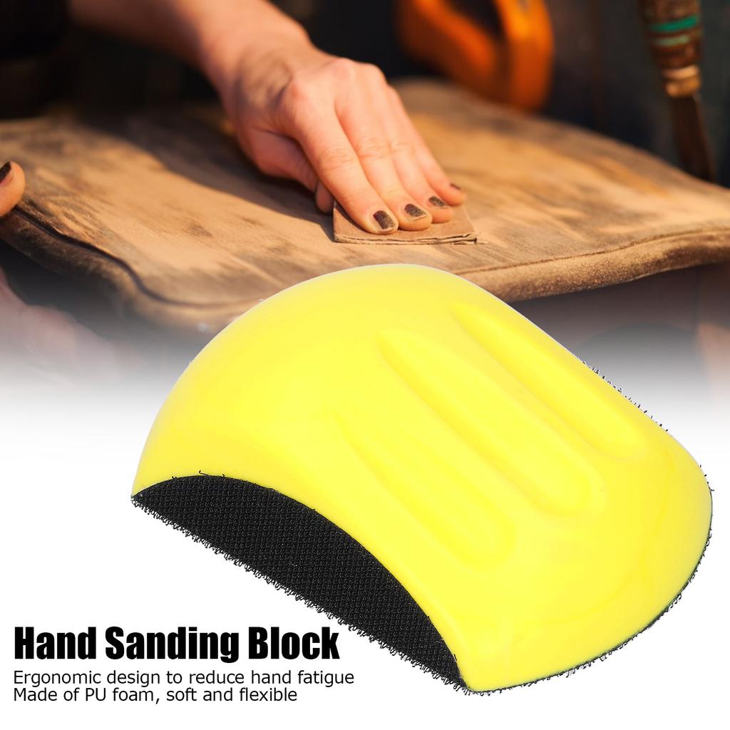Hand Sanding Pad Hook and   Fastener Manual Handheld Grinding Block Polishing Disc