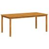 7 Piece Outdoor Dining Set 6 Seater Natural Solid Acacia Wood