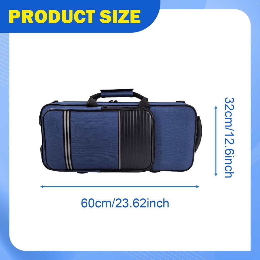 Trumpet Bag Padded Double Zipper with Carry Handle Adjustable Shoulder Strap