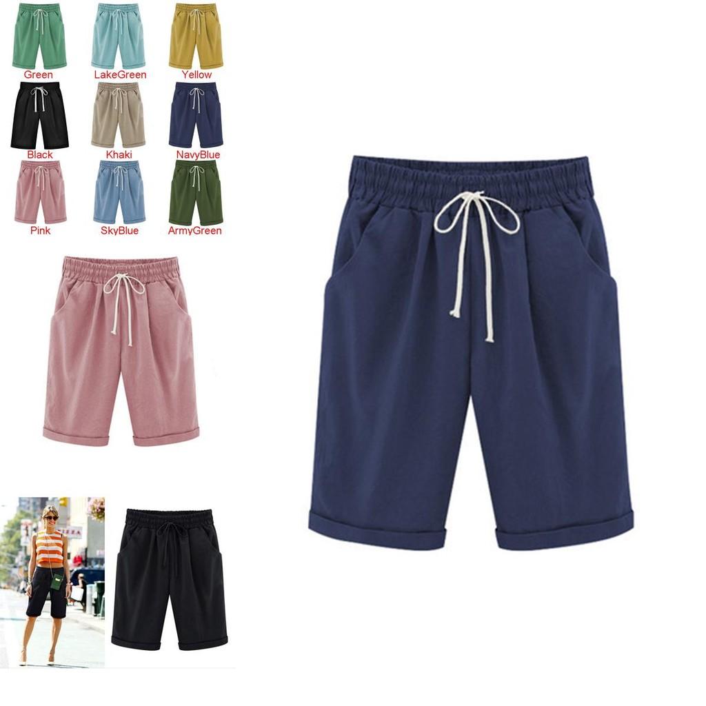 Stylish Women's Loose Summer Mini Drawstring Shorts With Pockets For Casual Comfort