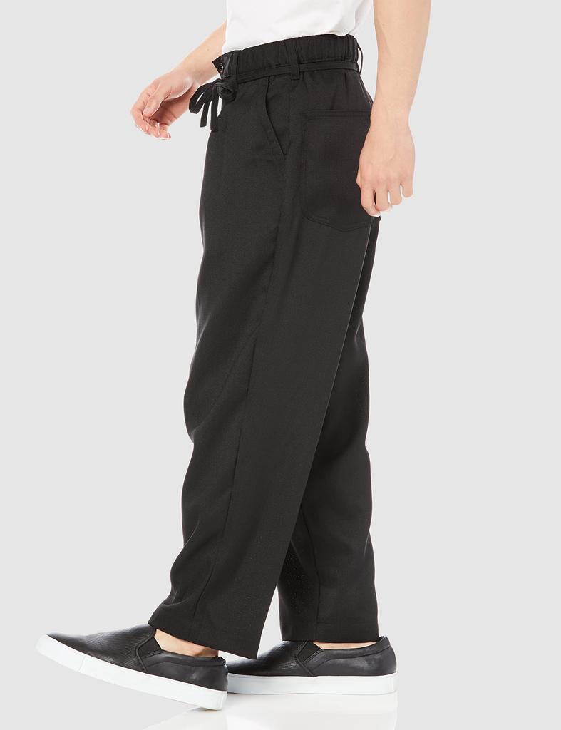 Lee Easy Pants Wide Leg Loose Small [Official] Pants, Fit, Men's, Black,