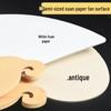 Thickened Double-Sided DIY Round Fan with Blank White Xuan Paper for Hand-Painting