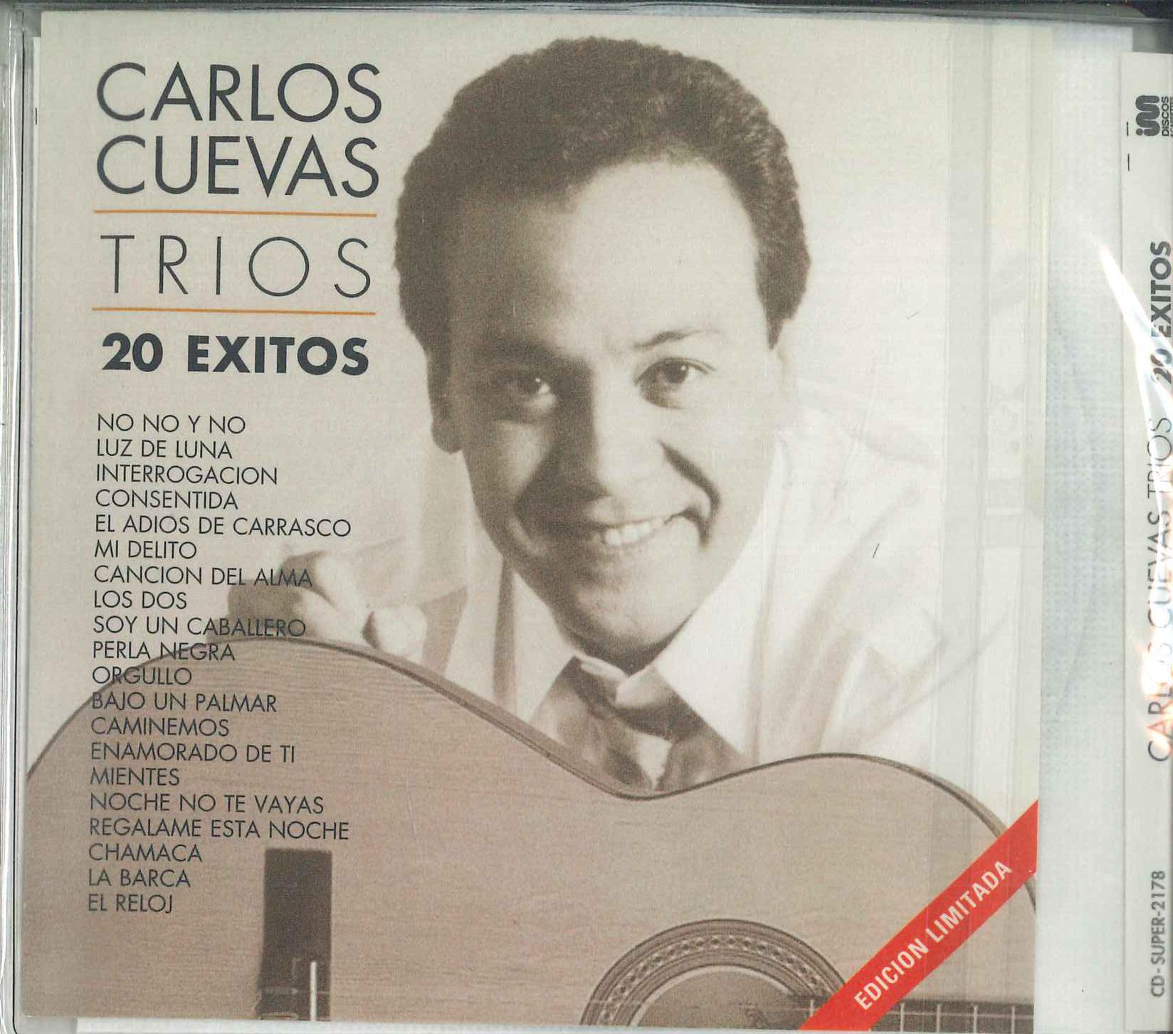 

CD CARLOS CUEVAS - Trios 20 Exitos CDSUPER2178 IM Discos & Cas 2000 Mexico Latin Used