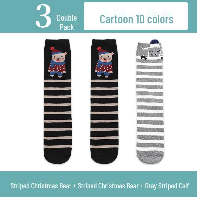 Kinder Cartoon Mittelrohrsocken: Leichte Frühling/Herbst Kniestrümpfe für Mädchen