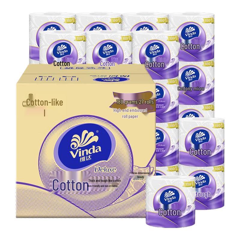 Vinda Cotton Soft 4-Ply Core Toilet Paper