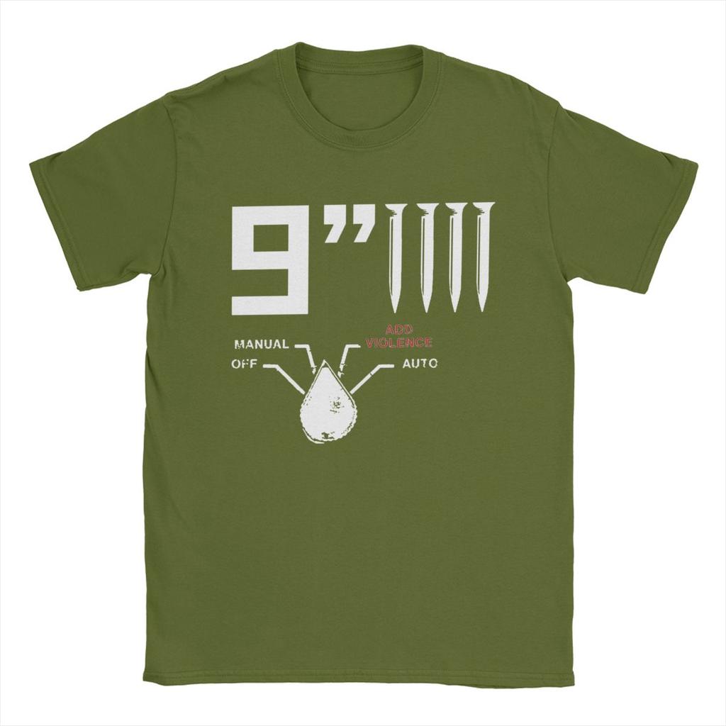 Men's NIN Nine Inch Nails T Shirt Pure Cotton Tops Novelty Short Sleeve Crewneck Tees New Arrival T-Shirts