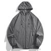 Sommer Eis Seide Kühl Sonnenschutz Jacke, Kragen Jacke, Herren Freizeit Leichter Mantel