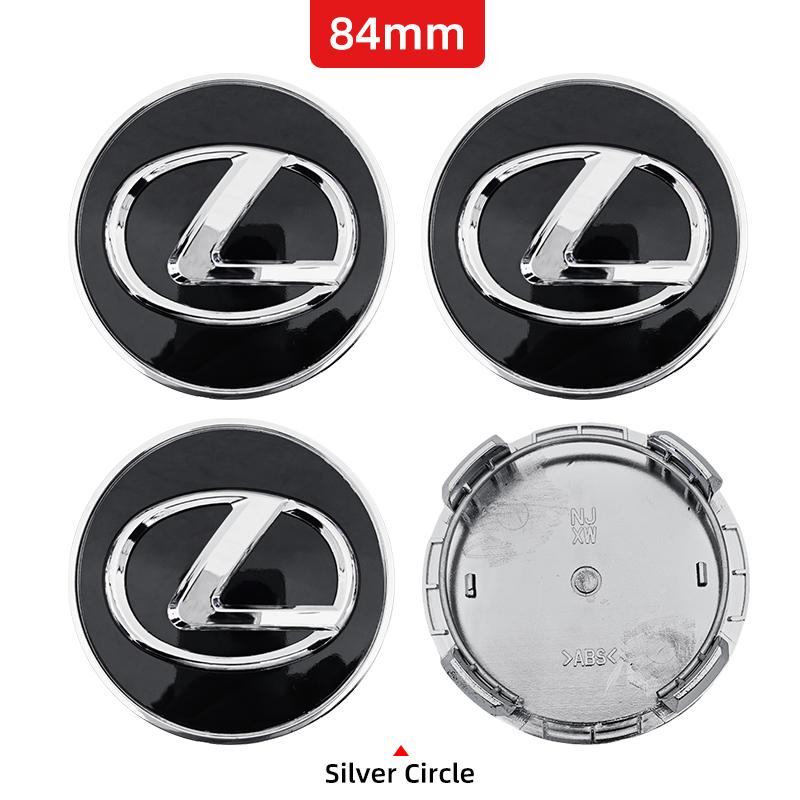 PYZW6 4Pcs 62mm 84mm Car Wheel Center Hub Caps Cover For Lexus F SPORT GS GX IS LS LX CT LC RC LBX NX RX 350h 450h ES UX 300e GX460