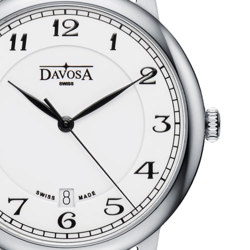 Davosa Amaranto Swiss-Made Men's Watch, 3-Hand, Date, 162.480.26, Black