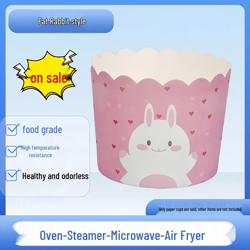 Qianmiao Heat-Resistant Cupcake Liners for Oven, Air Fryer, Steamer - PE-Lined Muffin Cups