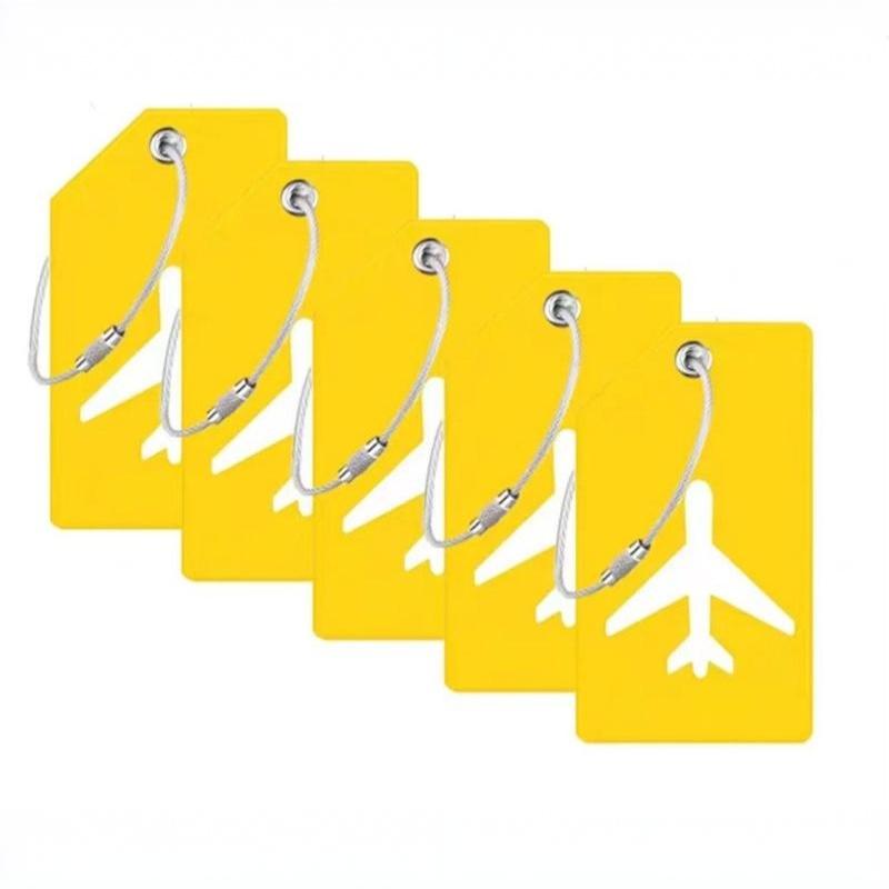 1Pc Soft Silicone Luggage Tag 7 Optional Colors Boarding Pass Baggage Name Label For Women Men Travel Use