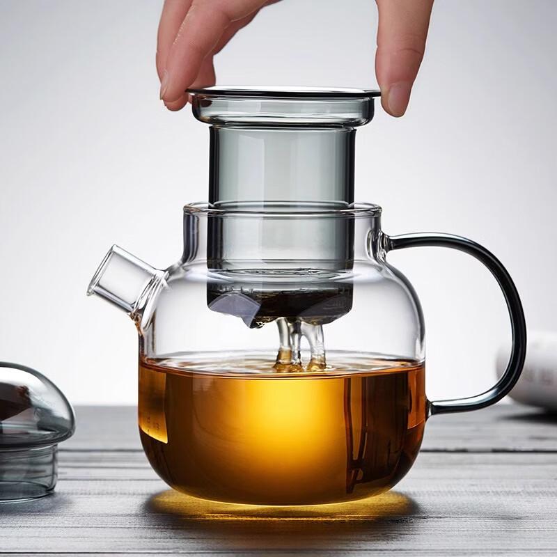 Wutuo Mushroom Style Heat-Resistant Glass Teapot