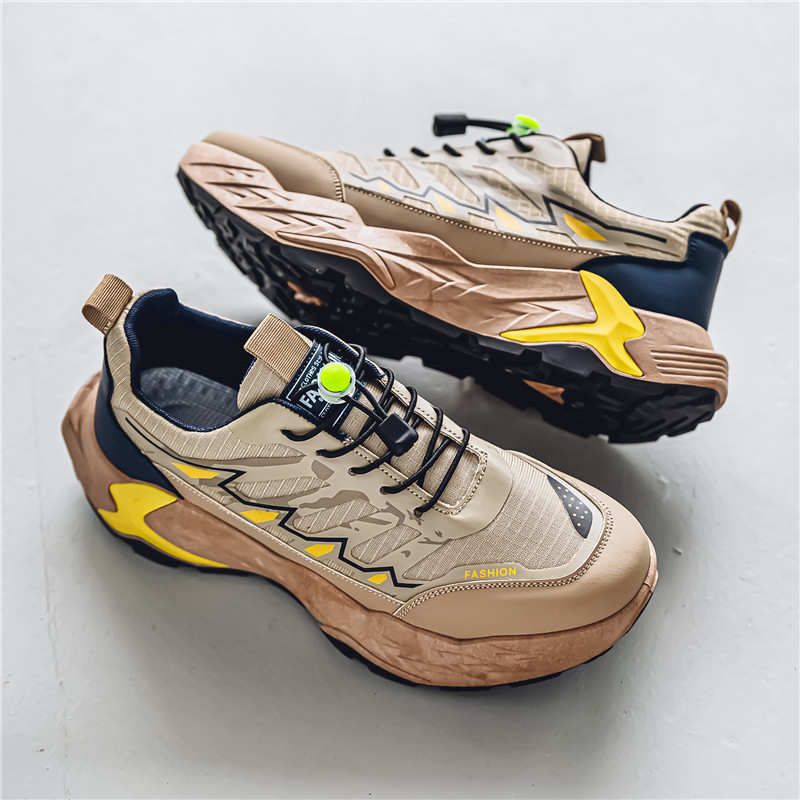 Demi-season Thick Heeled Running Shoes Men Jogging Mary Jane Men's White Summer Sneakers Beige Boot Sports Importers Basctt