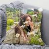 Korean Celebrity Lee Sung Kyung Pillow Case Square Pillow Bedroom Sofa Leisure Comfort Cushion Living Room Home Decoration 40X40