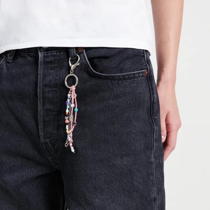 PINK MIXED KEY RING