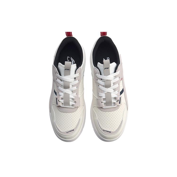 Li Ning Superwave Slip Resistant Abrasion Resistant Low Top Sports Casual Shoes Men's White Gray AGCP085-1