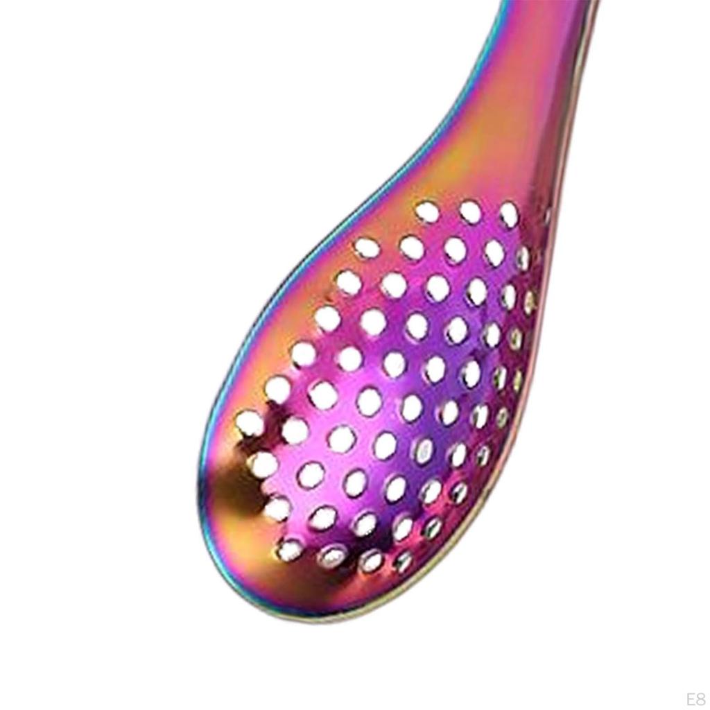 Elegant Stainless Steel Perforated Spoon for Gourmet Cooking