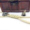 Mässing Eagle Head Kniv Pärlhänge Bilnyckelring Utomhus EDC Verktyg Paraply Rep Pärla Hängande smycken DIY Paracord Lanyard Present