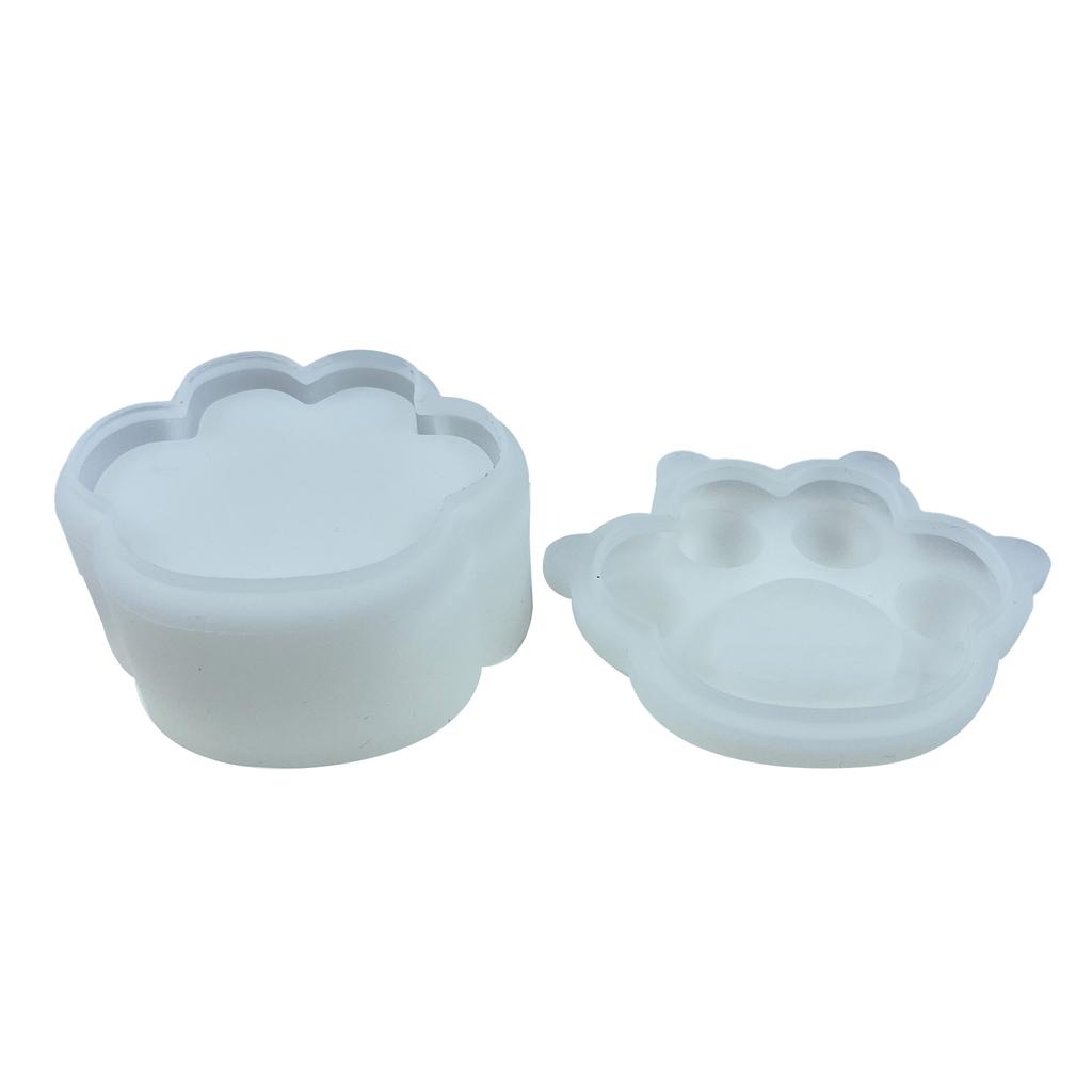 Non-stick Tigers Paw Container Mold Epoxy Resin Silicone Mold DIY Crafts Ornament Tool for DIY Storage Box Candlestick