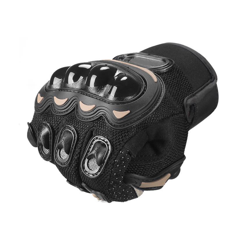 Breathable Full-Finger Anti-Fall Motorcycle Gloves with Touchscreen Capability and Wrist Guards for Off-Road Riding