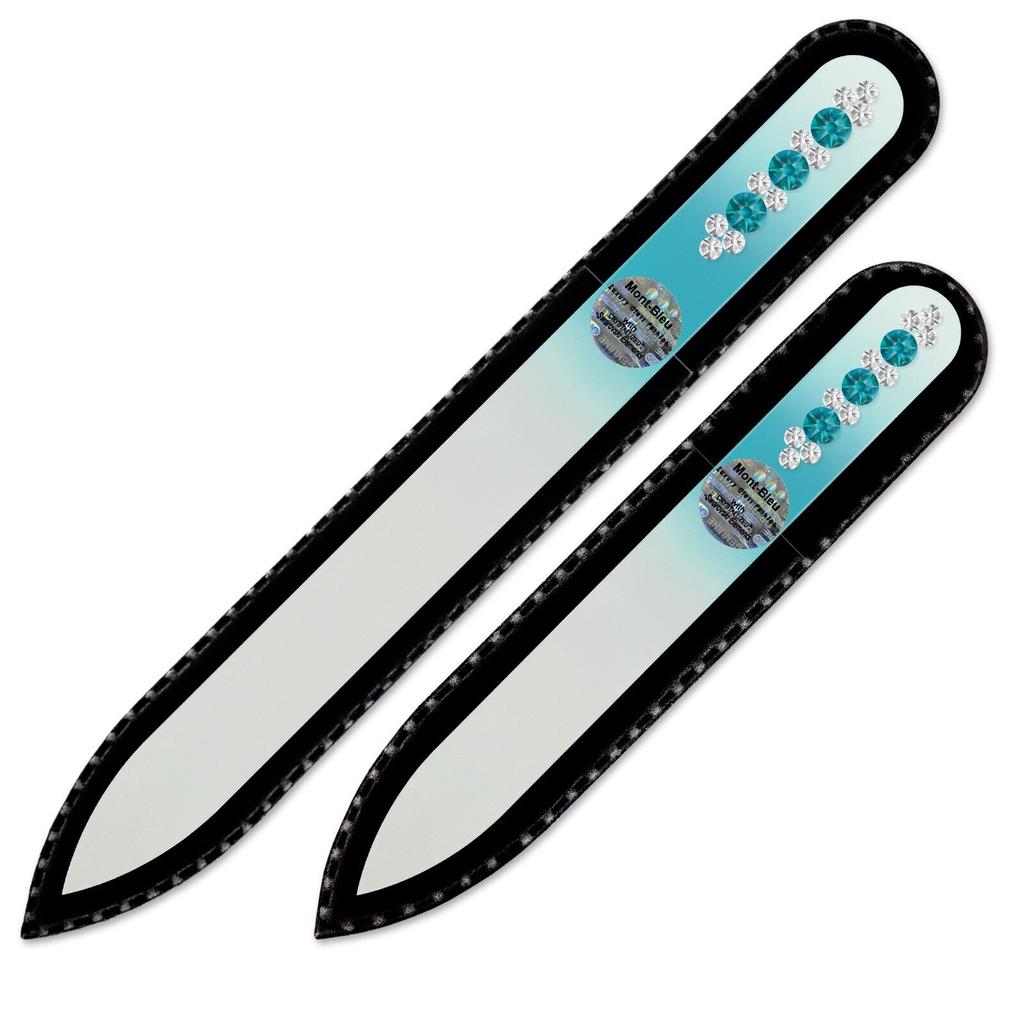 2-piece Set with Hand Decorated Crystal Nail Files ORC-MS