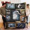 Albatross Collection 2D Flat Pattern Flannel Blanket, High Quality All Seasons, Home Decor, Warmth and Comfort, Perfect for Christmas Gifts.