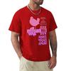 Woodstock - Camicia Acquario Rosa T-shirt a Maniche Corte Moda Maglietta di Cotone T-shirt Top