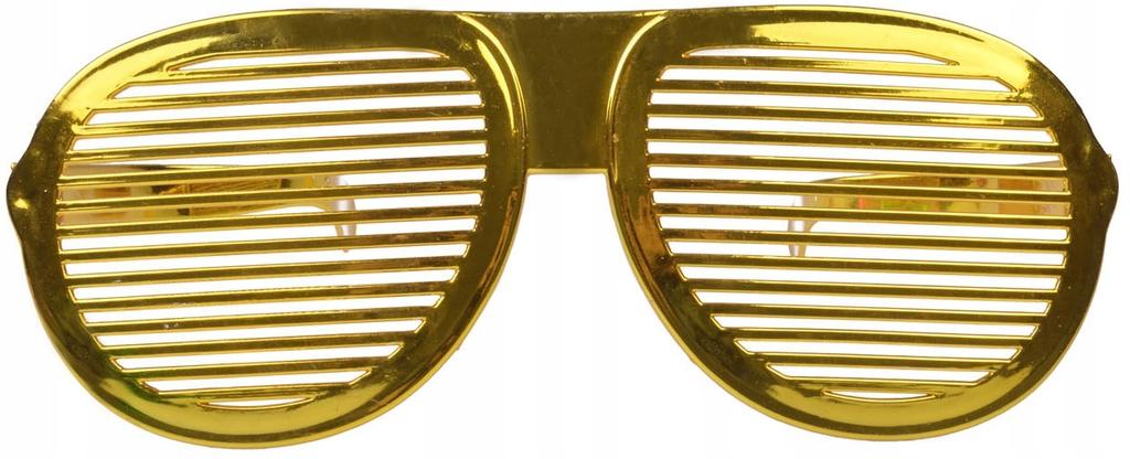 Blinds Glasses Xxl Disco 80s Gold