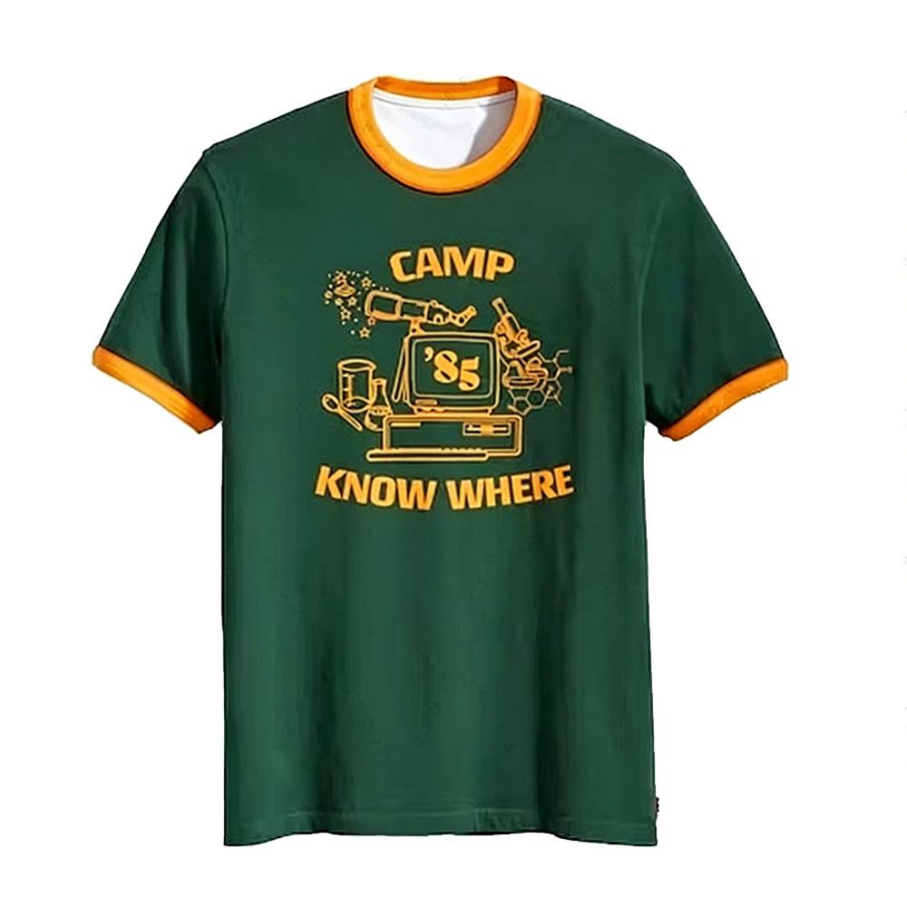 TV Series Camp Know Where Things T-shirt Design Graphic 3D Printing Tshirts Short Sleeve Casual Tees Unisex Streetwear S