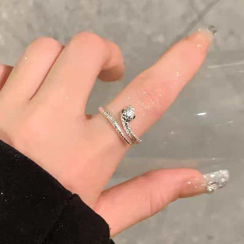 Korean Style Irregular 925 Sterling Silver Women's Versatile Ring, Non-Fading Niche Ins Design