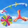 Kids Soft Foam 3-Blade Boomerang Cross Shape Outdoor Toy Flying Disc Adult-Kids Interactive Sports Toy Puzzle Stress Relief Gift