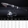 Goture Fishing Black and Red Includes Two Carbon Telescopic Fishing Two Spinning Reels with Bait and Fishing Power Fish Fishing and Includes a Casting