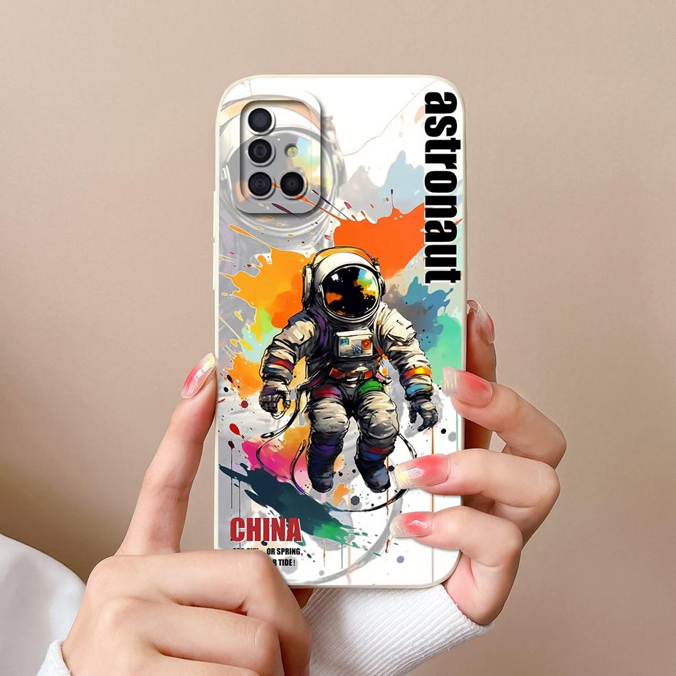 For Samsung Galaxy A51 A71 A31 Phone Case Cartoon Full Protection Cases For Samsung A 51 71 31 Soft Liqiud Silicone Back Cover