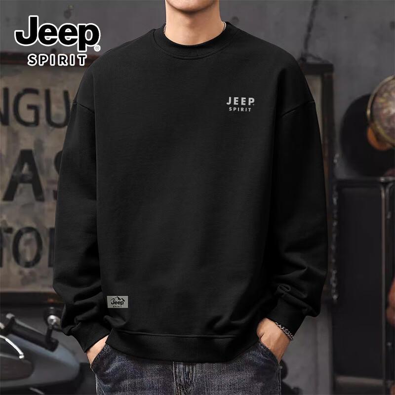

JEEP SPIRIT Men s Heavyweight Outdoor Round Neck Sweatshirt 3XL