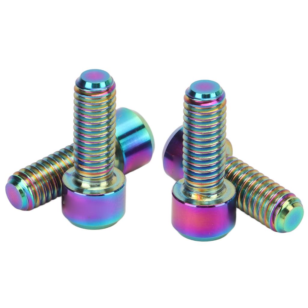 4Pcs Mountian Bike Brake Screws   Alloy M6 16mm Bike Disc Brake Clamp   Fixed Screw   Accessories
